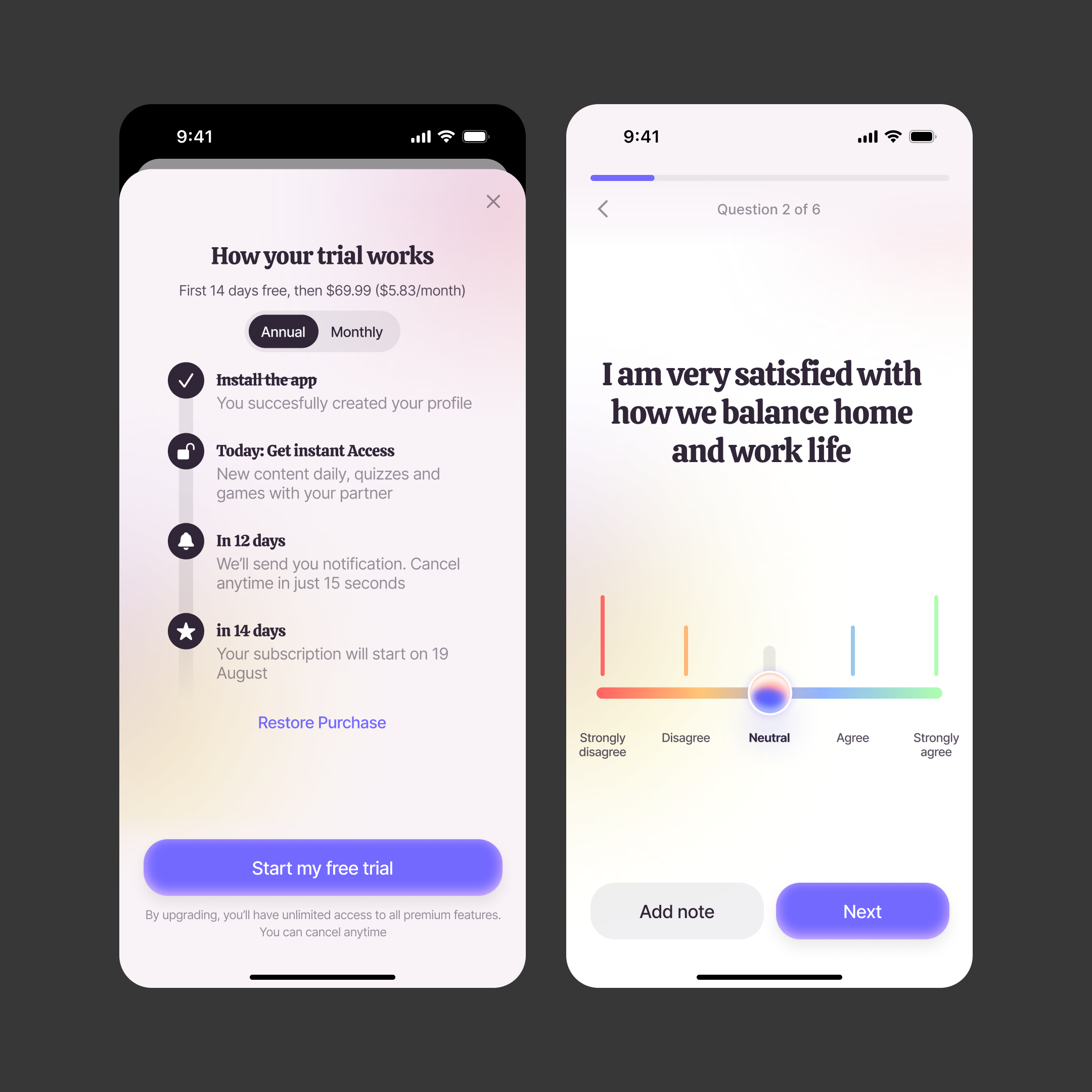 Soulmate — UI Design